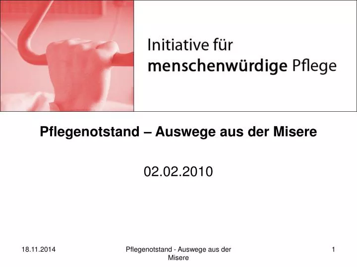 pflegenotstand auswege aus der misere 02 02 2010