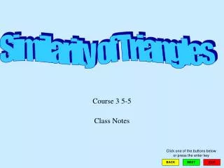 Course 3 5-5 Class Notes