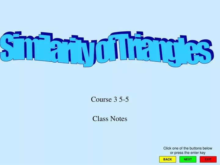 course 3 5 5 class notes
