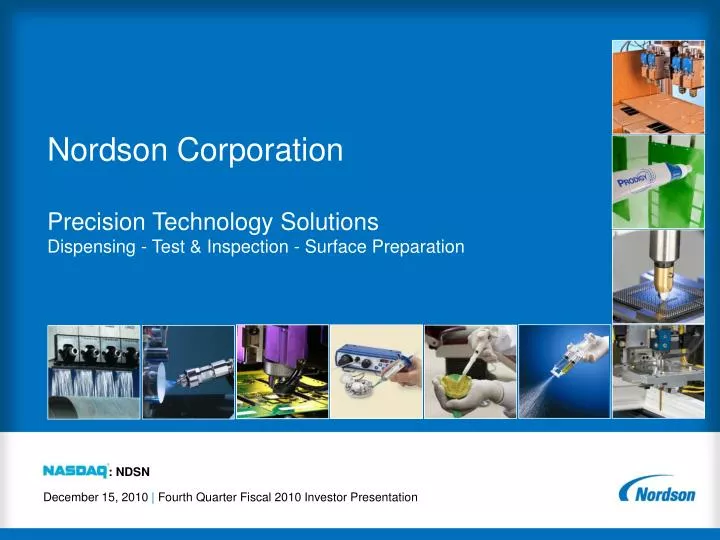 nordson corporation precision technology solutions dispensing test inspection surface preparation