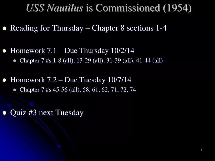 uss nautilus is commissioned 1954