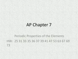 AP Chapter 7