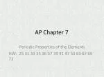 Evolution of the Periodic Table and Atomic Properties - slide 1