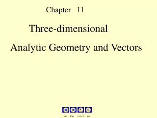 Three-dimensional Analytic Geometry and Vectors