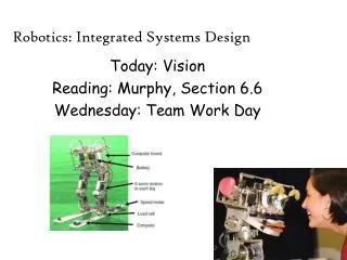 Robotics: Integrated Systems Design
