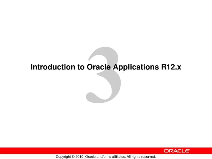 introduction to oracle applications r12 x
