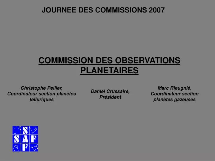 commission des observations planetaires