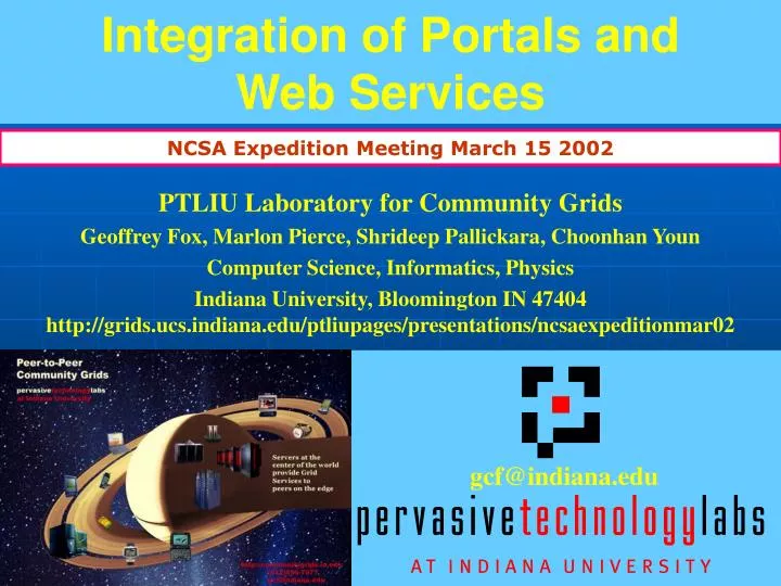 integration of portals and web services