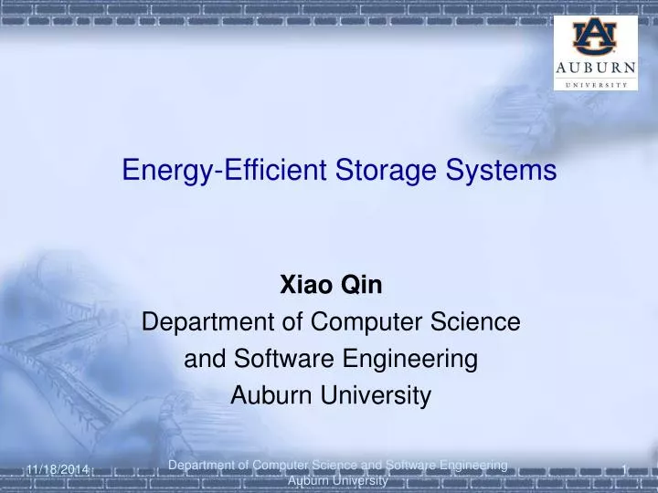 energy efficient storage systems