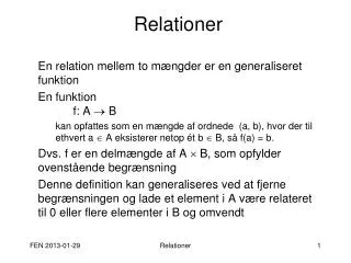 relationer