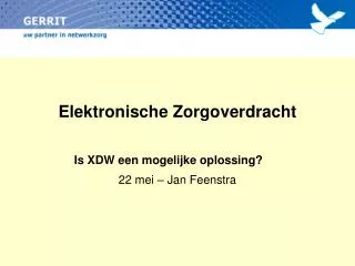 elektronische zorgoverdracht