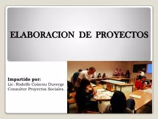 elaboracion de proyectos