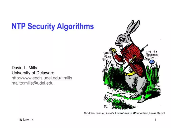 ntp security algorithms