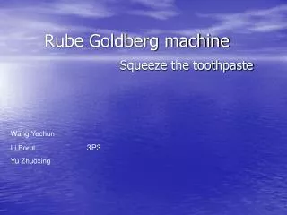 Rube Goldberg machine