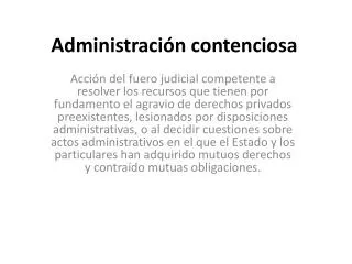 administraci n contenciosa