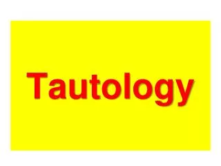 Tautology