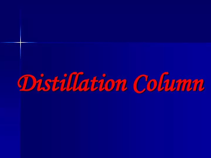 distillation column