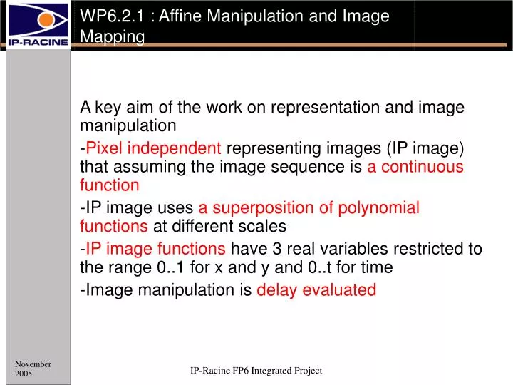 wp6 2 1 affine manipulation and image mapping