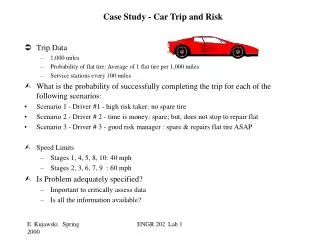 Case Study - Car Trip and Risk