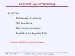 Constraint (Logic) Programming - slide 1