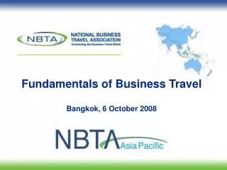 Fundamentals of Business Travel Bangkok, 6 October 2008
