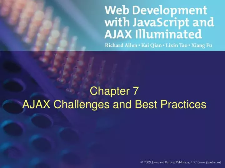 chapter 7 ajax challenges and best practices