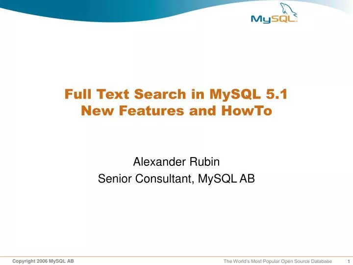 full text search in mysql 5 1 new features and howto