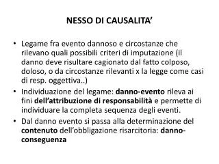 nesso di causalita