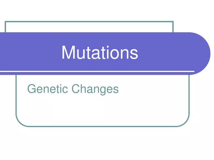 mutations