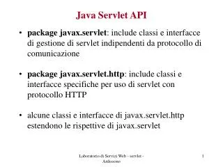 java servlet api