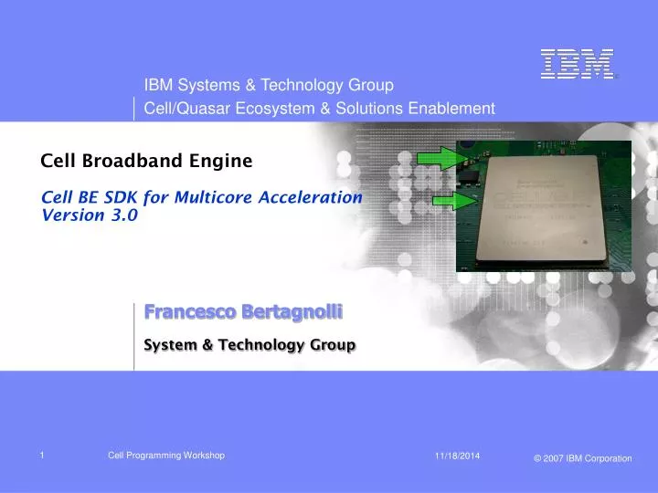 cell broadband engine cell be sdk for multicore acceleration version 3 0