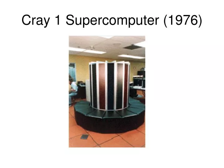 cray 1 supercomputer 1976