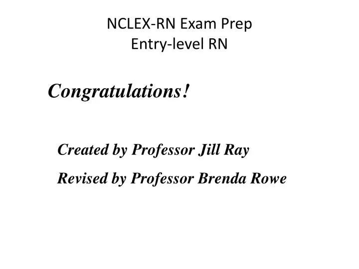 nclex rn exam prep entry level rn