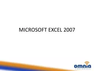 microsoft excel 2007