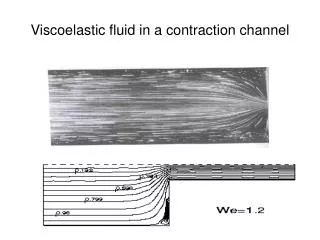 Viscoelastic fluid in a contraction channel