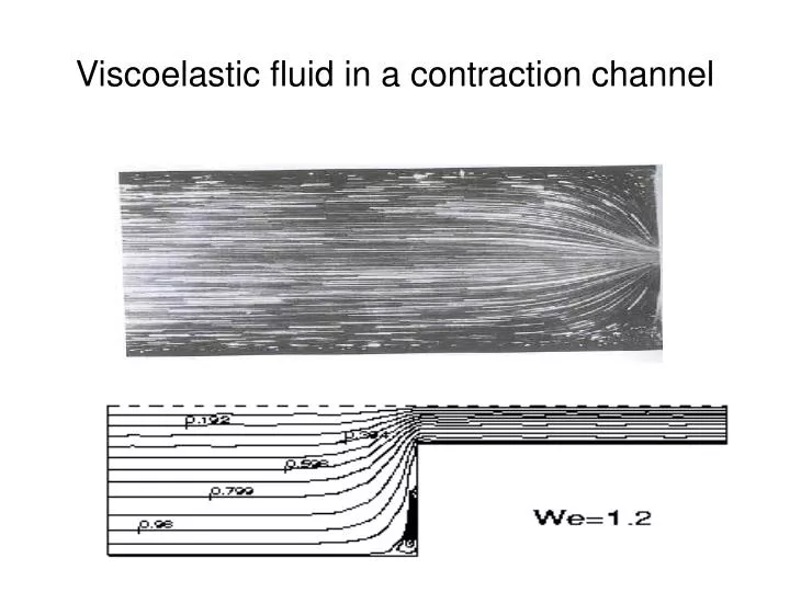 viscoelastic fluid in a contraction channel