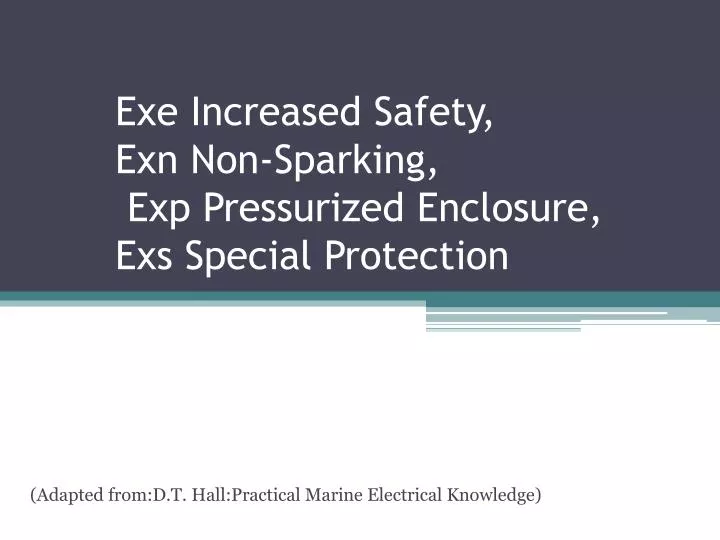 exe increased safety exn non sparking exp pressurized enclosure exs special protection