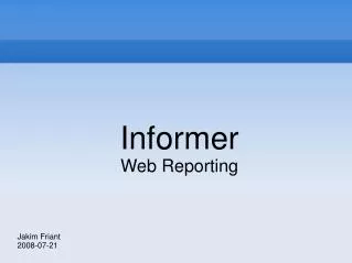 Informer Web Reporting