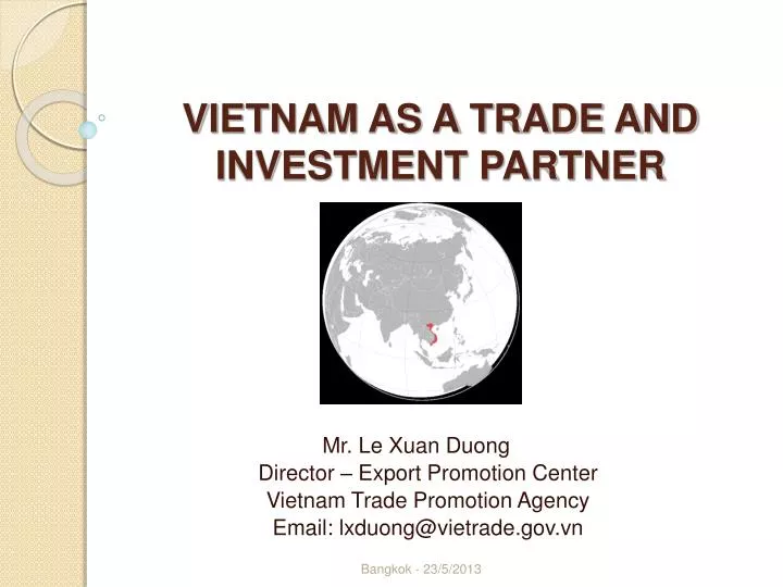 vietnam as a trade and investment partner
