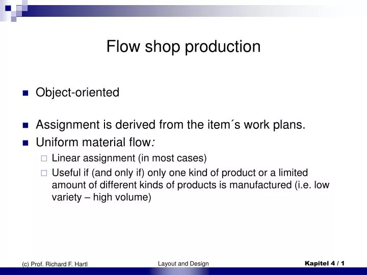 flow shop production