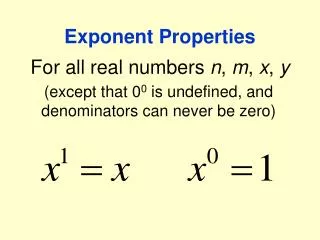 exponent properties