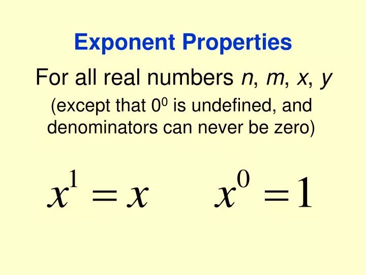 exponent properties