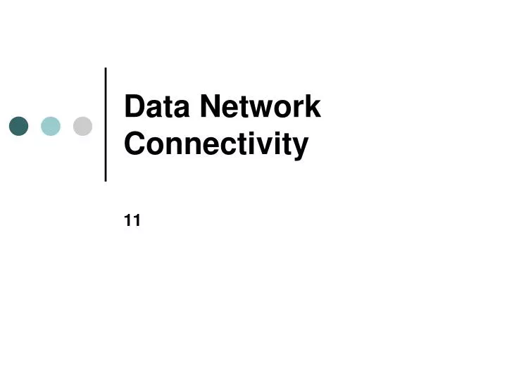 data network connectivity