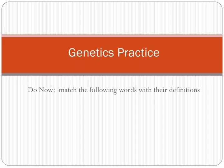 genetics practice