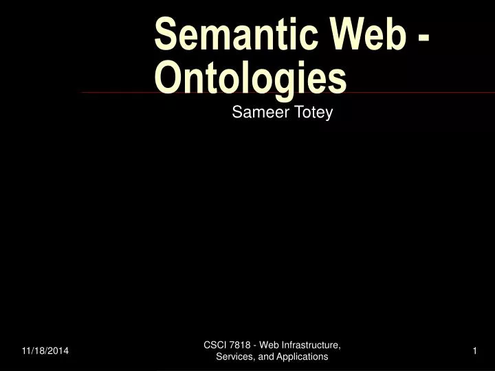 semantic web ontologies