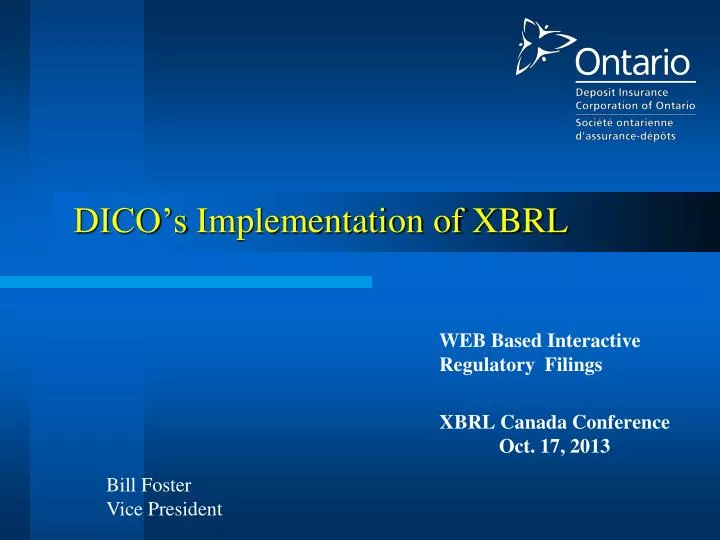 dico s implementation of xbrl