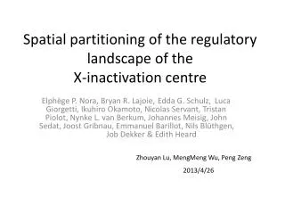 Spatial partitioning of the regulatory landscape of the X-inactivation centre