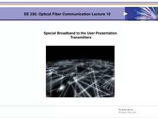 EE 230: Optical Fiber Communication Lecture 10