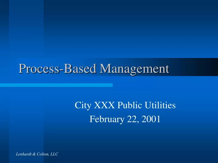 process based management
