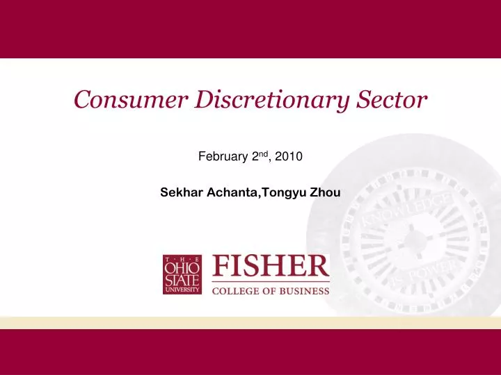 consumer discretionary sector